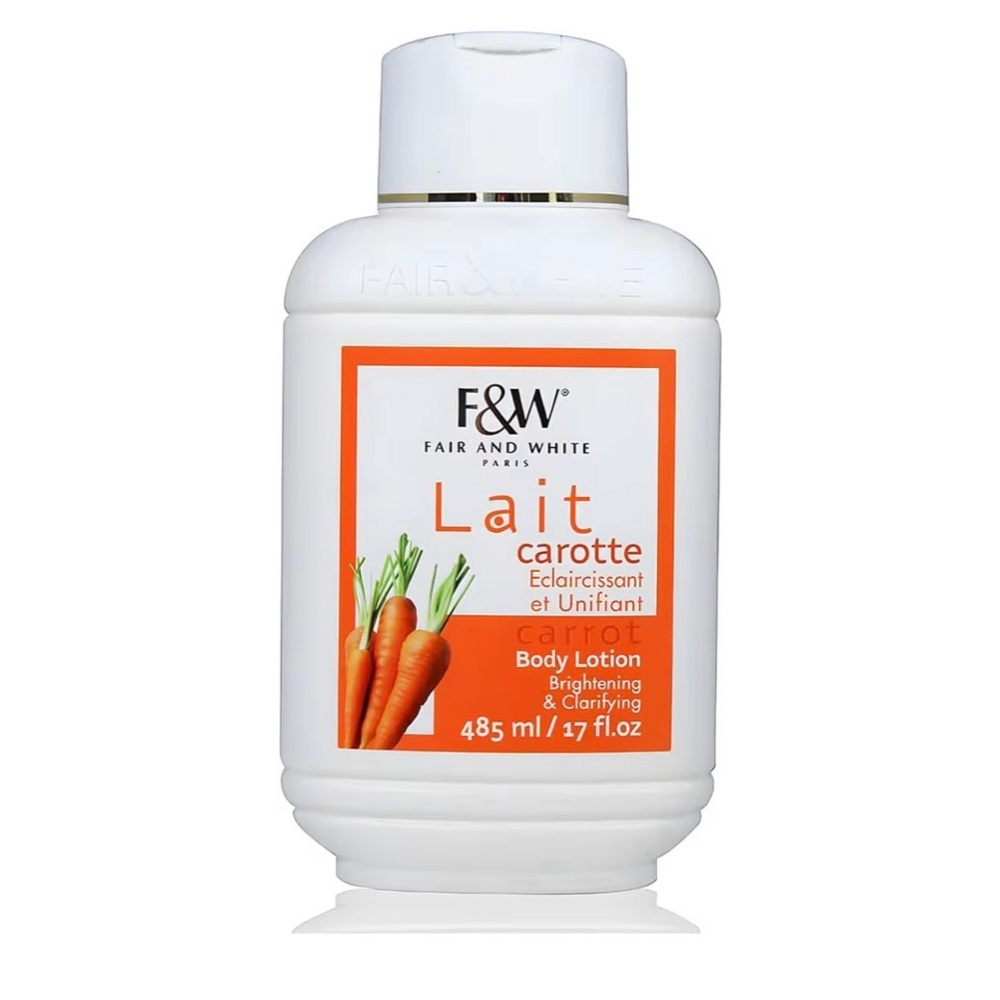 Fair and White Carrot Body Lotion - Brightening & Clarifying 17 fl oz